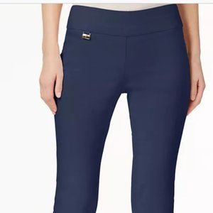 Alfani Pull On Skinny Tummy Control Pant Dark  Navy Blue 14 Petite